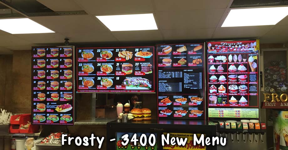 HD Sign Design Fast Food Menu Boards